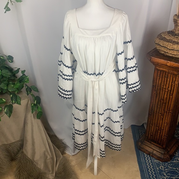 Lisa Marie Fernandez for Target Ric Rac Flare Sleeve Black and White Dress - Picture 11 of 16